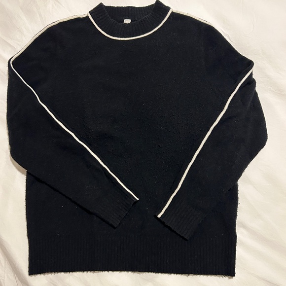 Athleta Merino Wool Sweater - sz M black - Picture 1 of 5